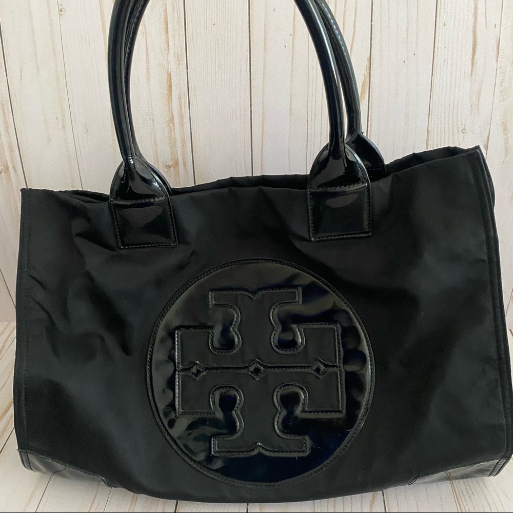 Tory Burch Ella Patent Nylon Tote